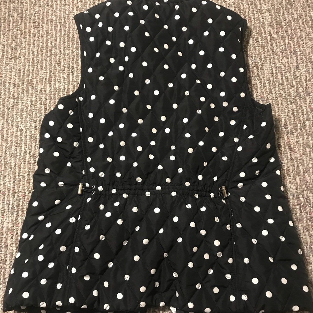 Zip up polkadot vest - Picture 2 of 2